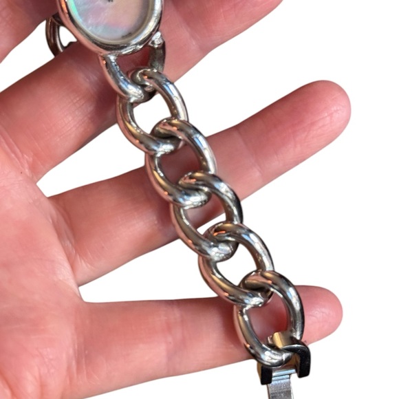 Monet Silver Women's Chain Bracelet Watch - Picture 7 of 9